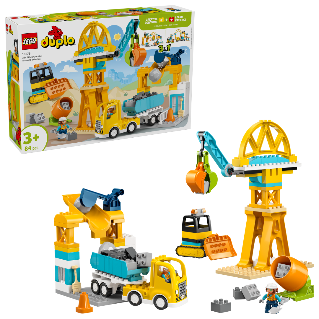 LEGO DUPLO 3-in-1 Construction Site and Vehicles 10476