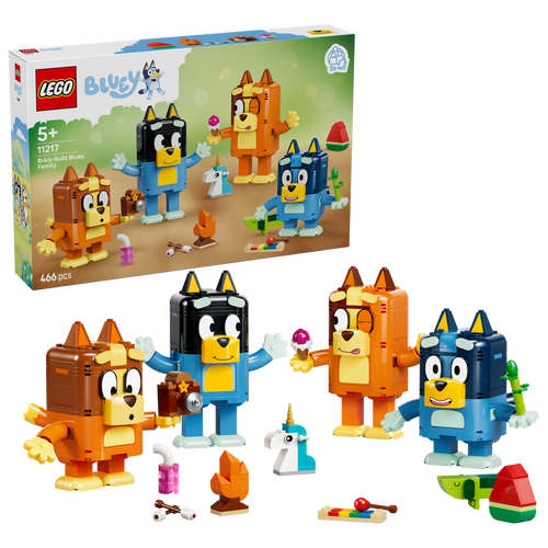 LEGO Bluey Brick-Built Bluey Family 11217