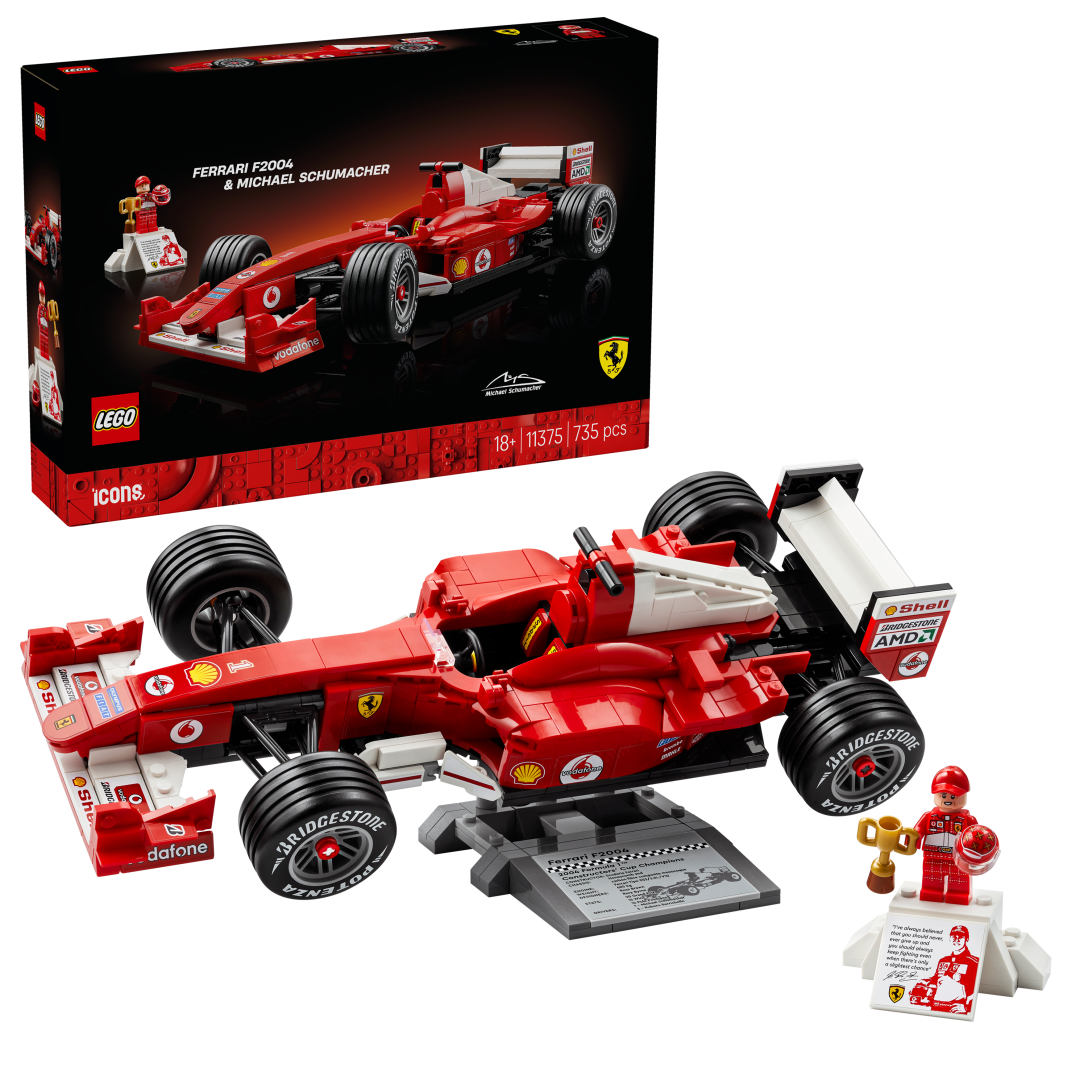 LEGO ICONS Ferrari F2004 & Michael Schumacher 11375