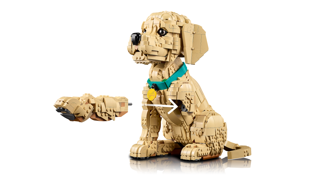LEGO ICONS Golden Retriever Puppy 11384