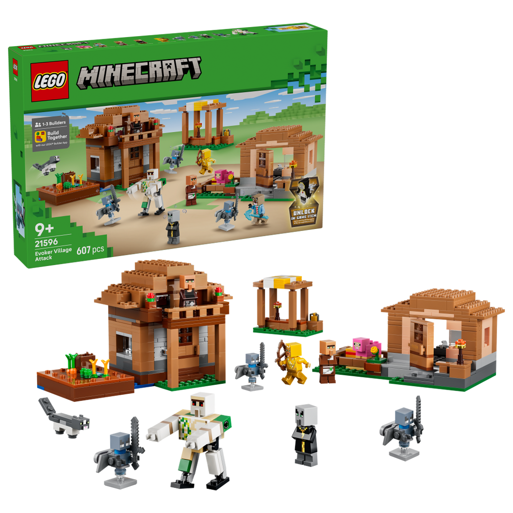 LEGO Minecraft Evoker Village Attack 21596
