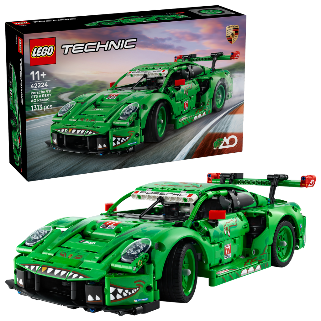 LEGO Technic Porsche 911 GT3 R REXY AO Racing Car 42224