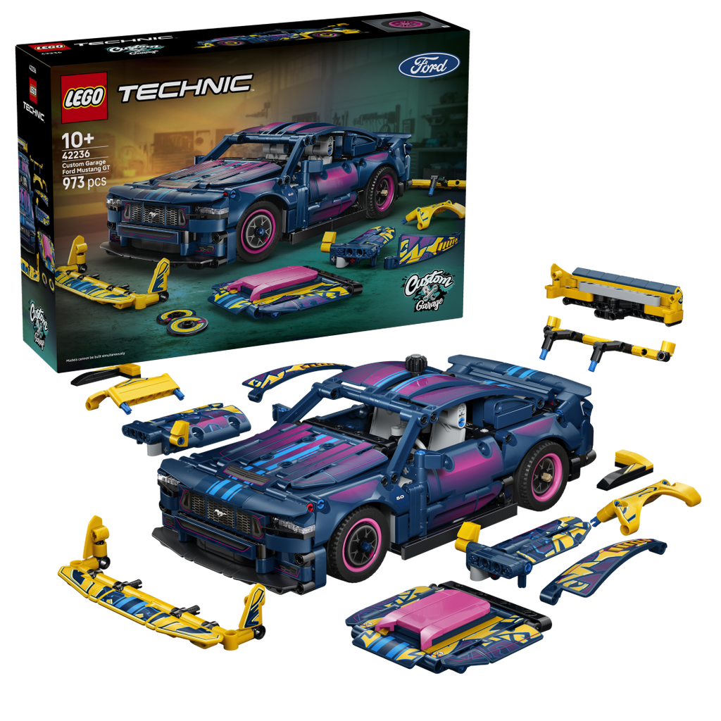 LEGO Technic Custom Garage Ford Mustang GT Car 42236