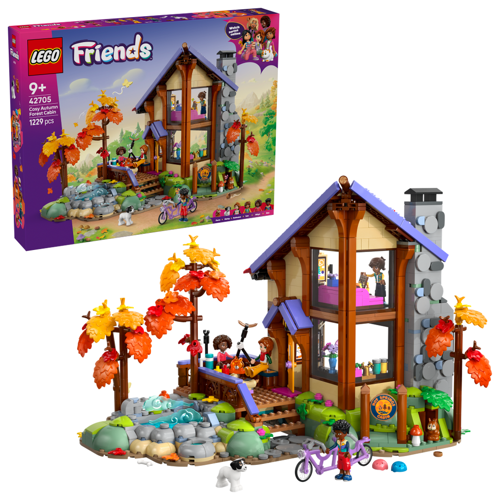 LEGO Friends Cozy Fall Forest Cabin 42705