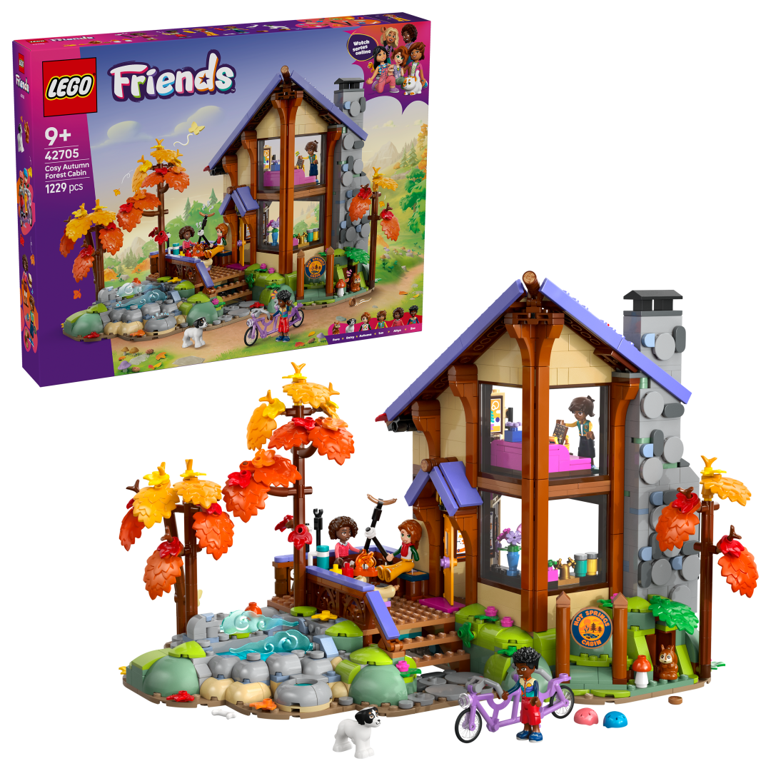 LEGO Friends Cozy Fall Forest Cabin 42705
