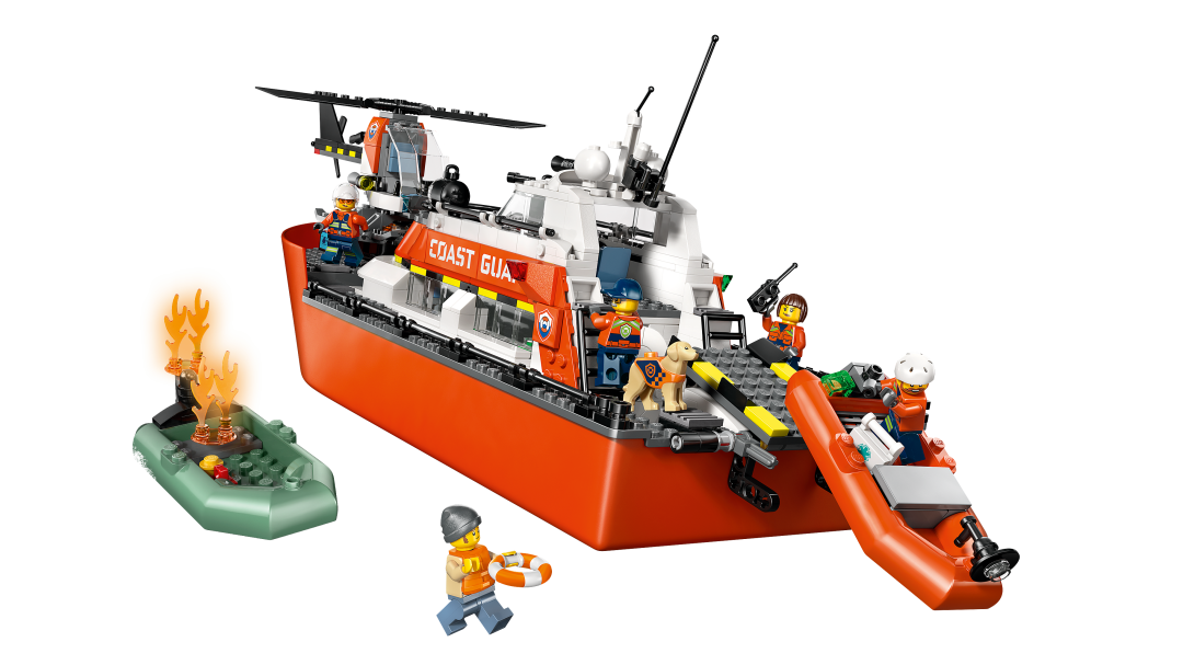LEGO City Coast Guard Rescue Boat & Helicopter 60504