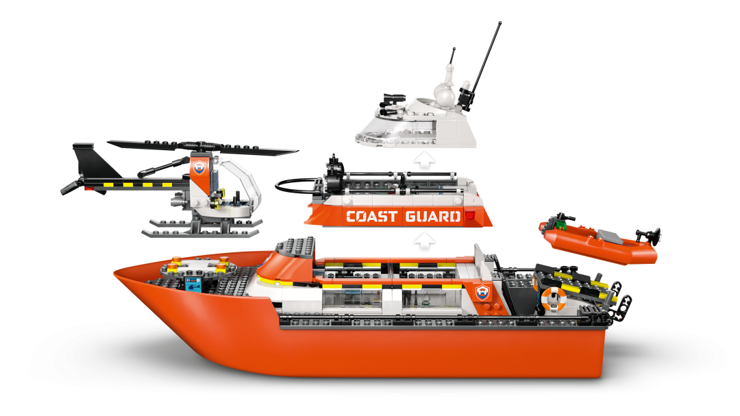 LEGO City Coast Guard Rescue Boat & Helicopter 60504