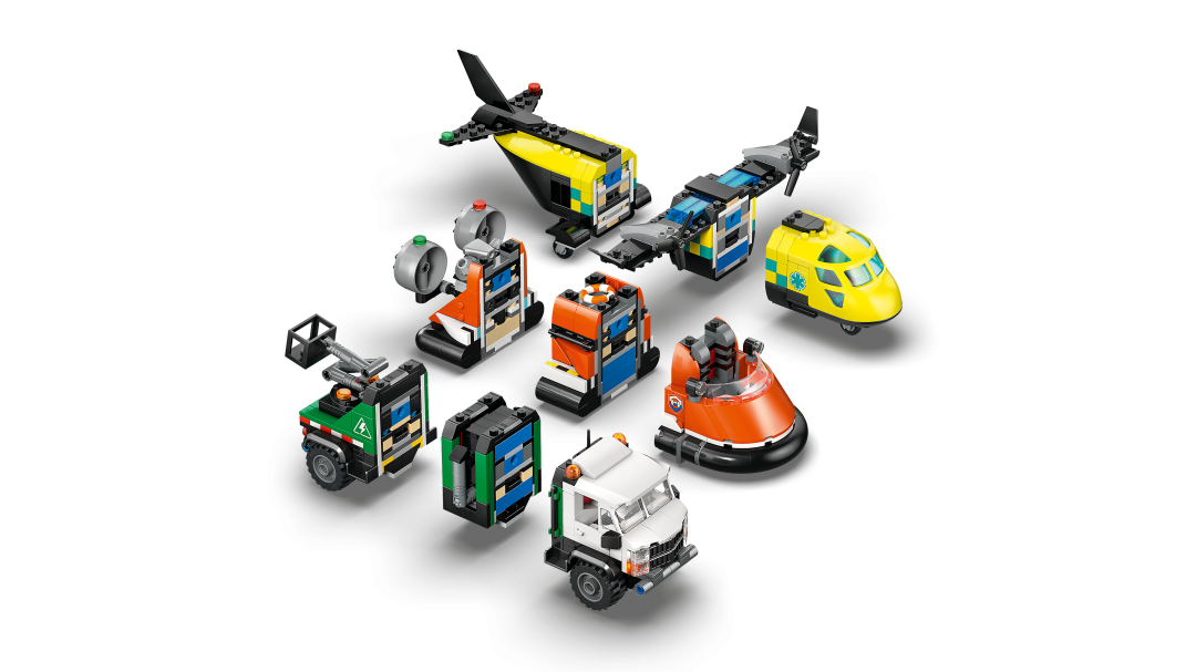 LEGO City Airplane, Service Truck & Hovercraft Remix 60505