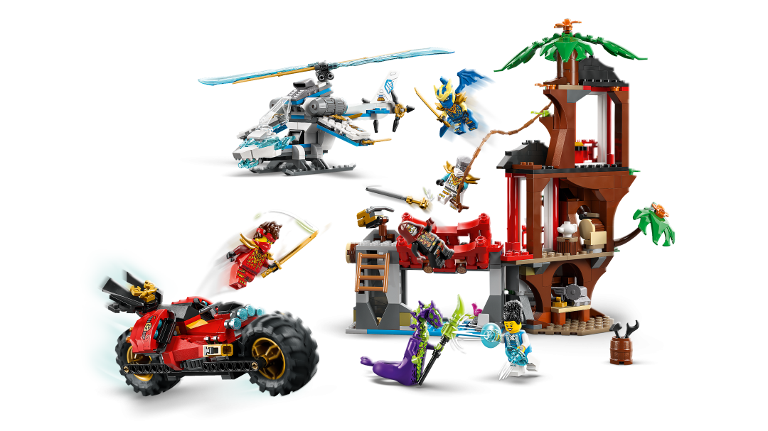 LEGO NINJAGO Ninja Vehicle Tree House Battle 71857
