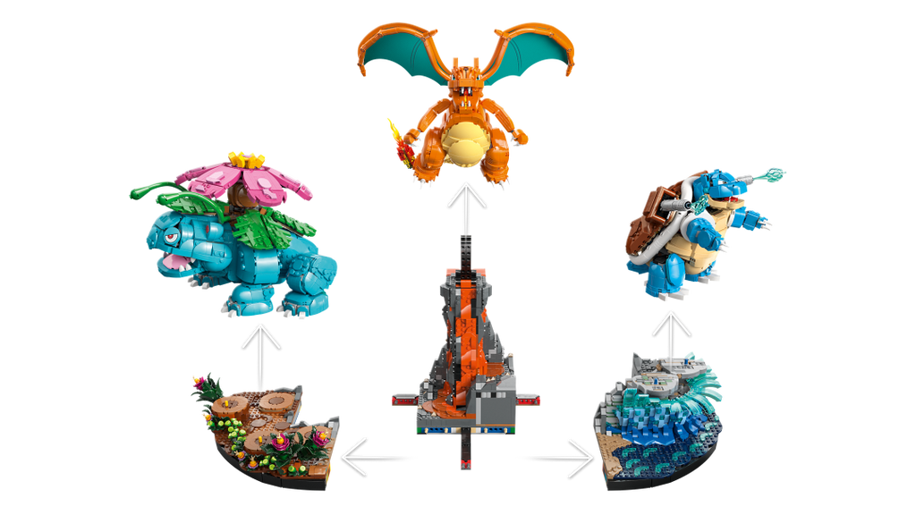 LEGO Pokémon Venusaur, Charizard and Blastoise 72153