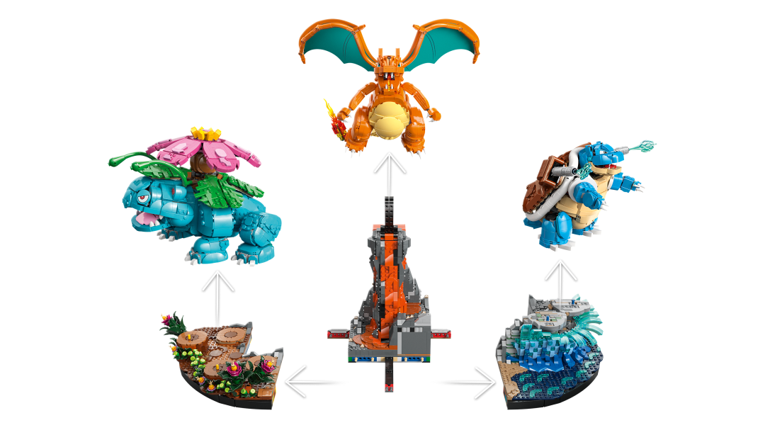 LEGO Pokémon Venusaur, Charizard and Blastoise 72153