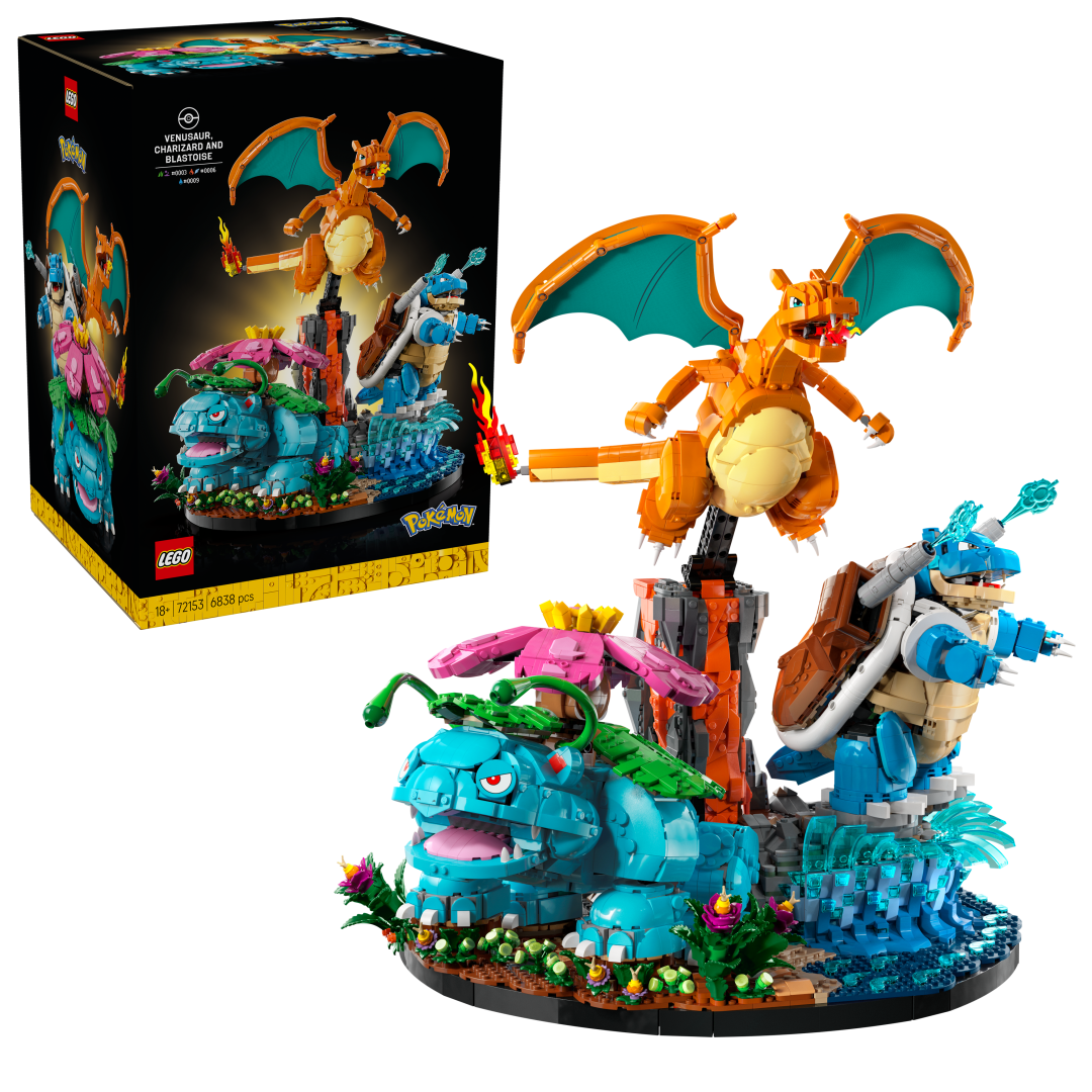 LEGO Pokémon Venusaur, Charizard and Blastoise 72153