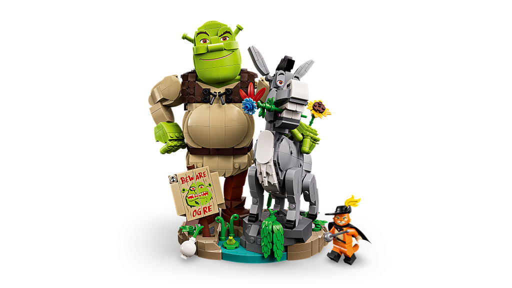 LEGO ICONS Shrek, Donkey & Puss in Boots 72423