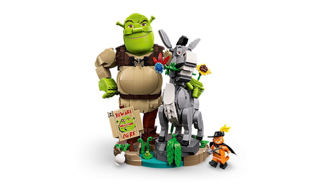 LEGO ICONS Shrek, Donkey & Puss in Boots 72423