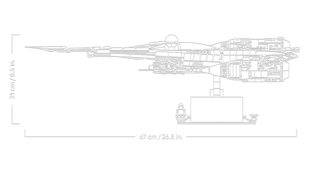 LEGO Star Wars The Mandalorian's N-1 Starfighter 75442