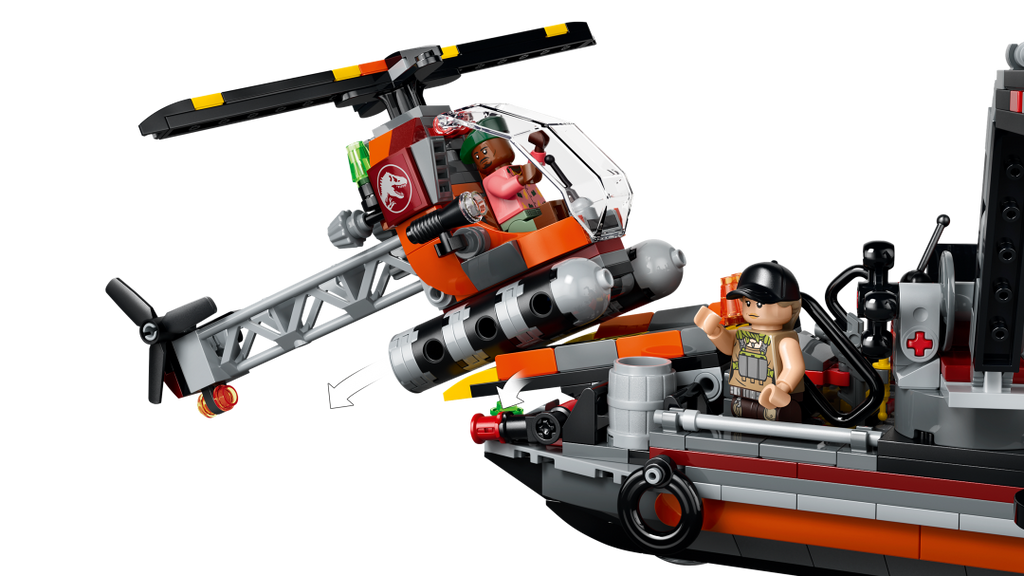 LEGO Jurassic World Mosasaurus Dinosaur Boat Attack 77983