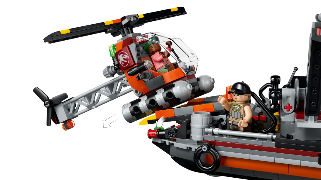 LEGO Jurassic World Mosasaurus Dinosaur Boat Attack 77983