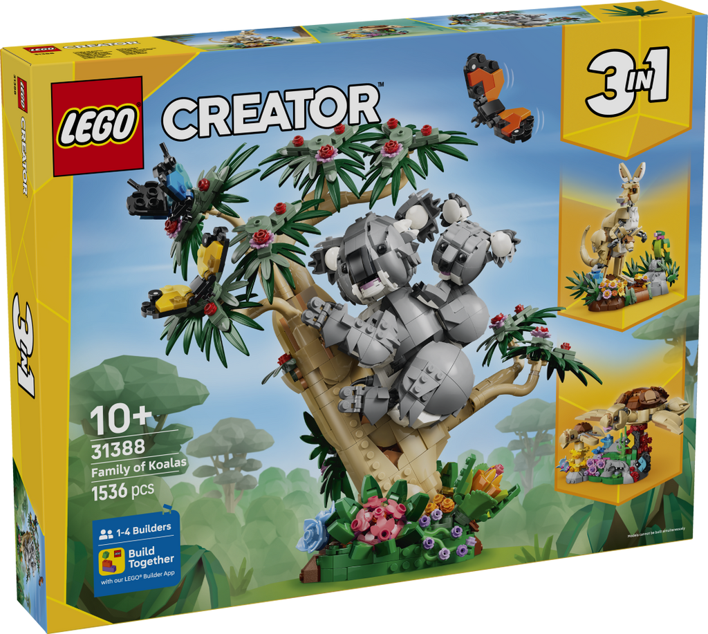 LEGO Creator 3-in-1 Wild Animals: Family of Koalas 31388