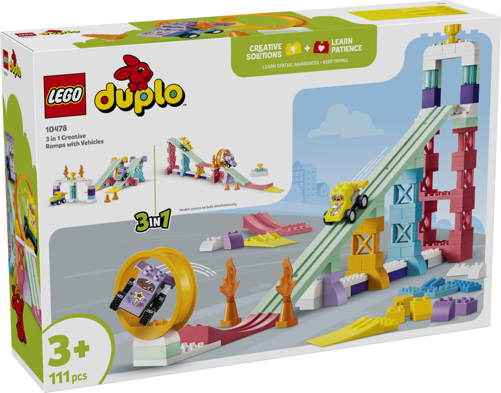 LEGO DUPLO 3-in-1 Creative Ramps with Vehicles 10478