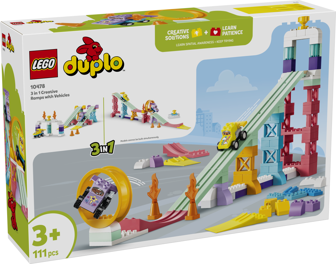 LEGO DUPLO 3-in-1 Creative Ramps with Vehicles 10478