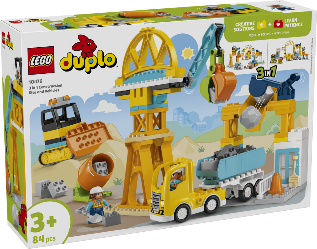 LEGO DUPLO 3-in-1 Construction Site and Vehicles 10476