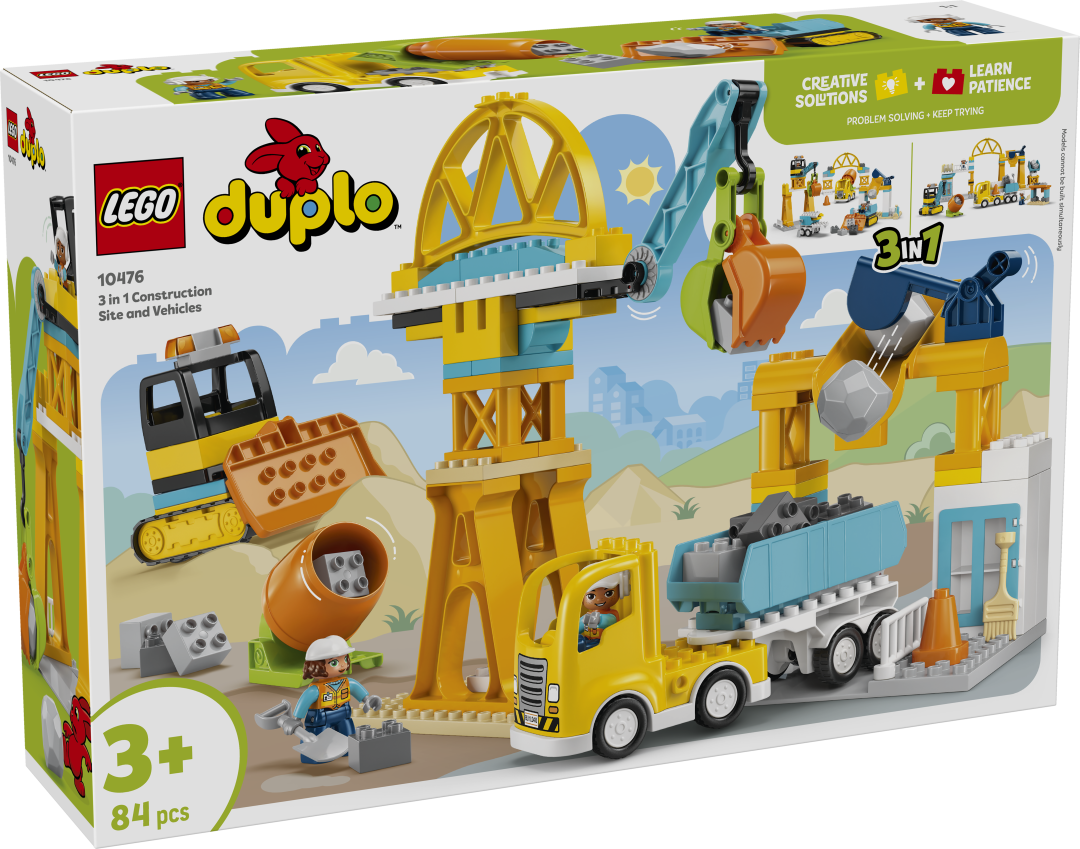 LEGO DUPLO 3-in-1 Construction Site and Vehicles 10476