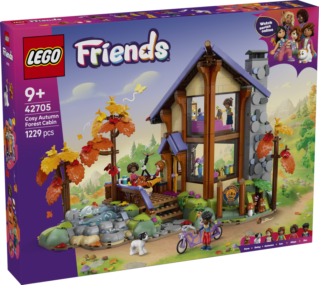 LEGO Friends Cozy Fall Forest Cabin 42705
