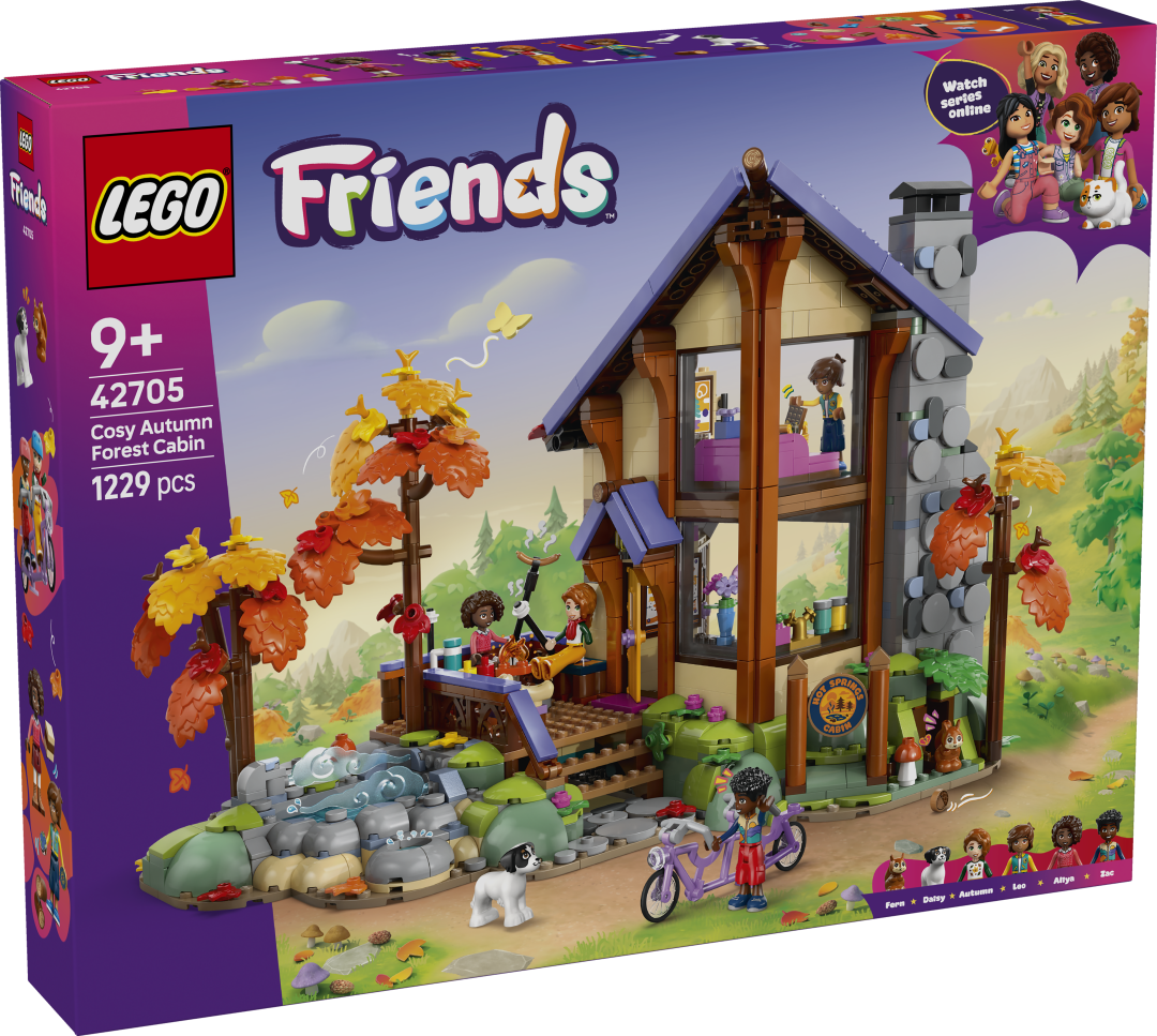 LEGO Friends Cozy Fall Forest Cabin 42705