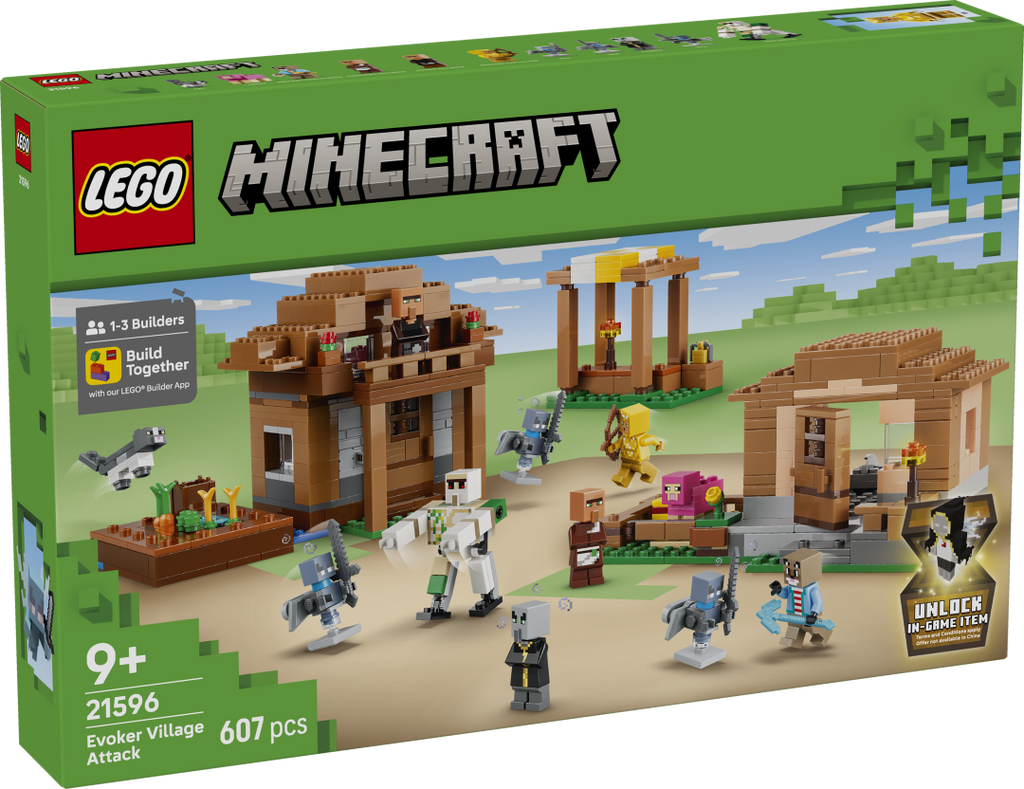 LEGO Minecraft Evoker Village Attack 21596