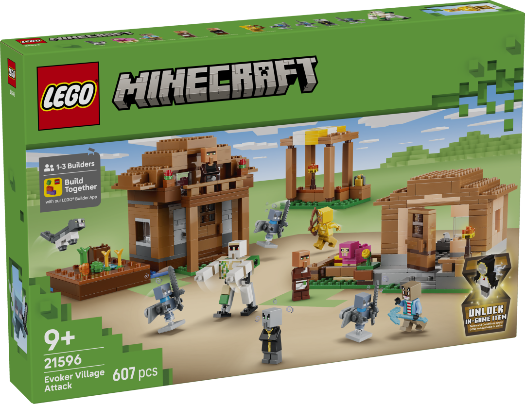 LEGO Minecraft Evoker Village Attack 21596