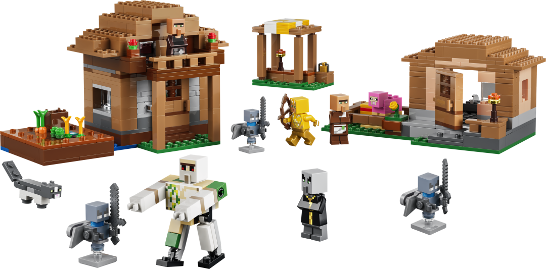 LEGO Minecraft Evoker Village Attack 21596