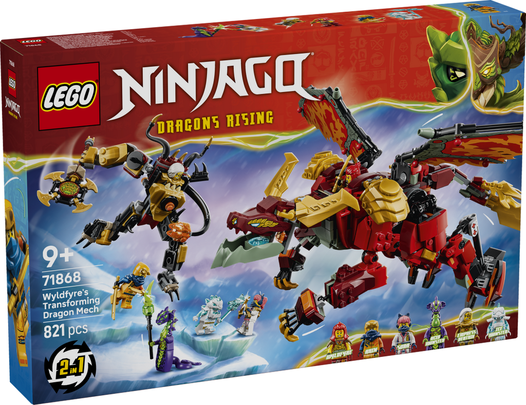LEGO NINJAGO Wyldfyre's Transforming Dragon Mech 71868