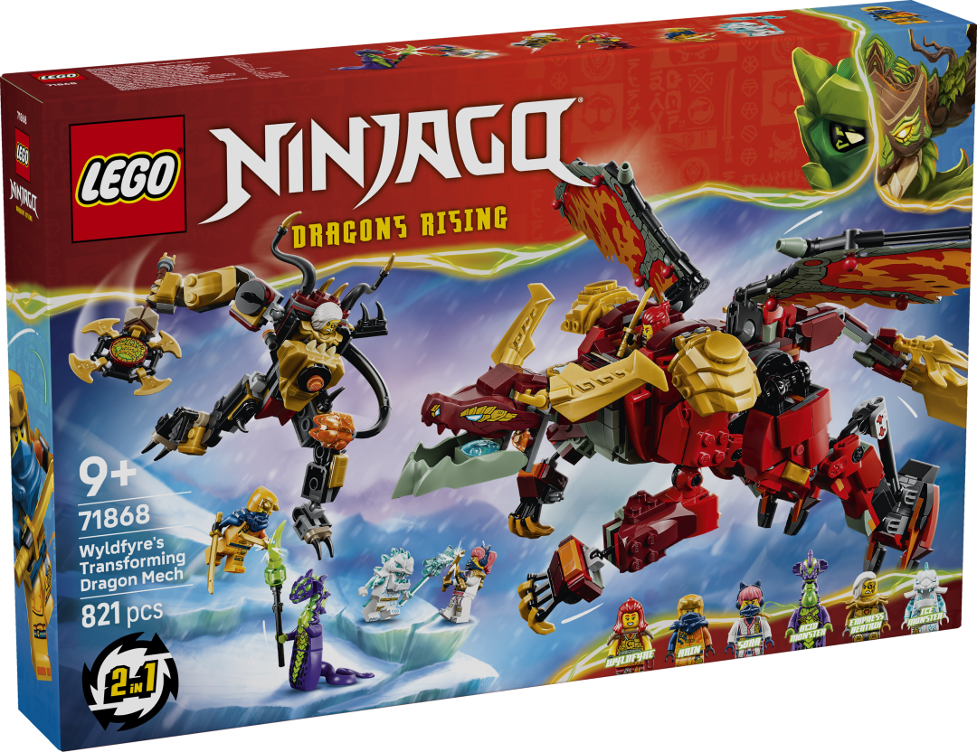 LEGO NINJAGO Wyldfyre's Transforming Dragon Mech 71868