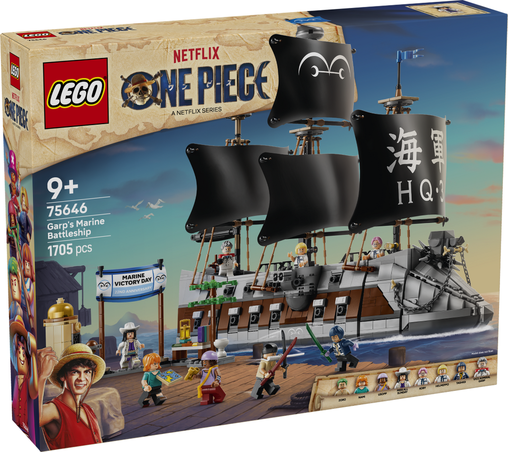 LEGO One Piece Garp's Marine Battleship 75646