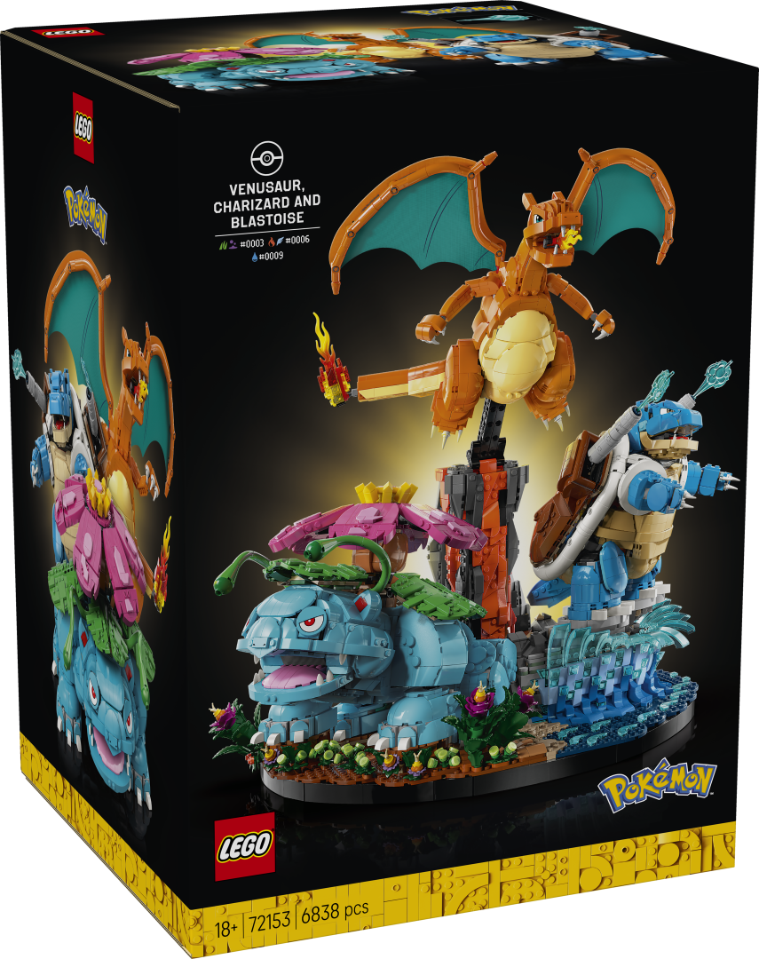 LEGO Pokémon Venusaur, Charizard and Blastoise 72153