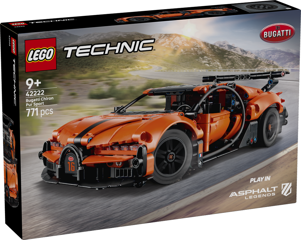 LEGO Technic Bugatti Chiron Pur Sport Hypercar 42222