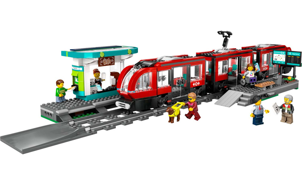 LEGO City Downtown Streetcar and Station 60423