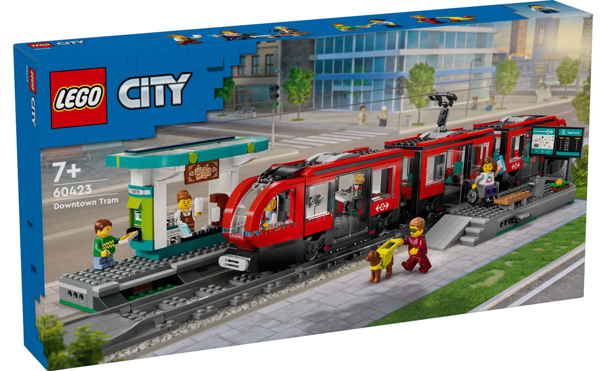 LEGO City Downtown Streetcar and Station 60423