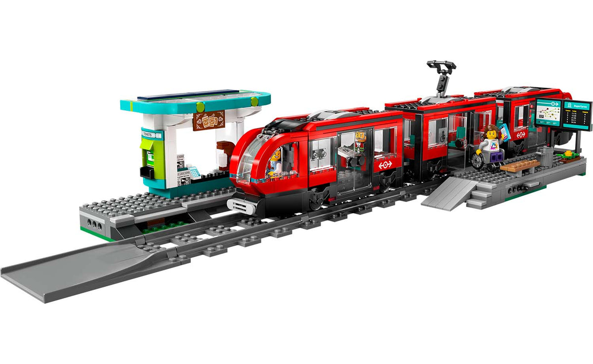 LEGO City Downtown Streetcar and Station 60423