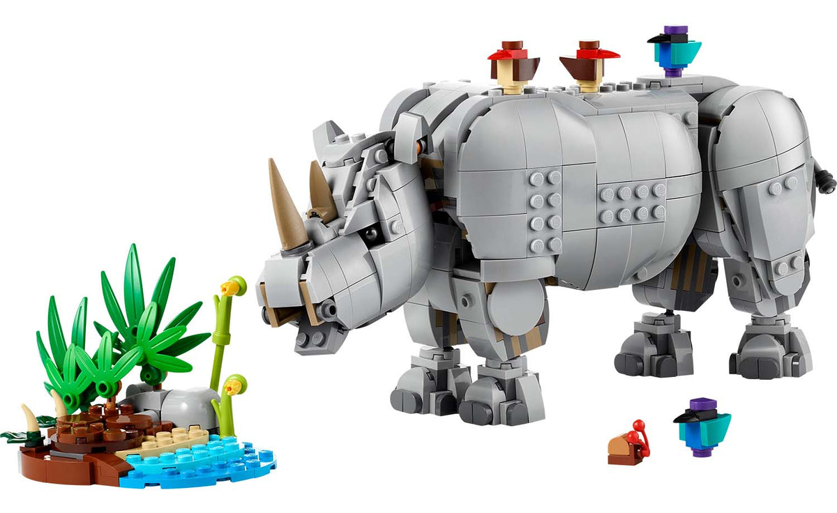LEGO Creator 3-in-1 Wild Animals: Majestic Rhino with Birds 31171