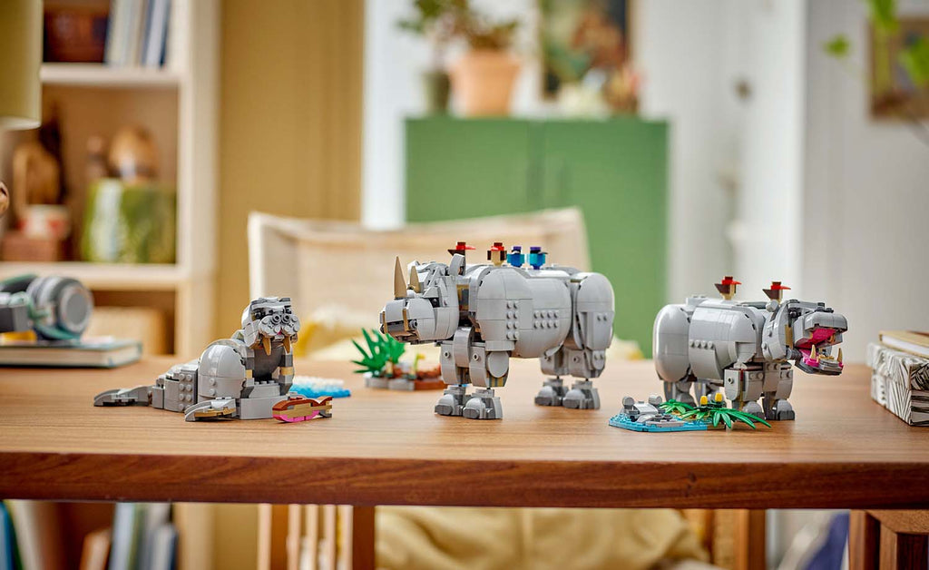 LEGO Creator 3-in-1 Wild Animals: Majestic Rhino with Birds 31171