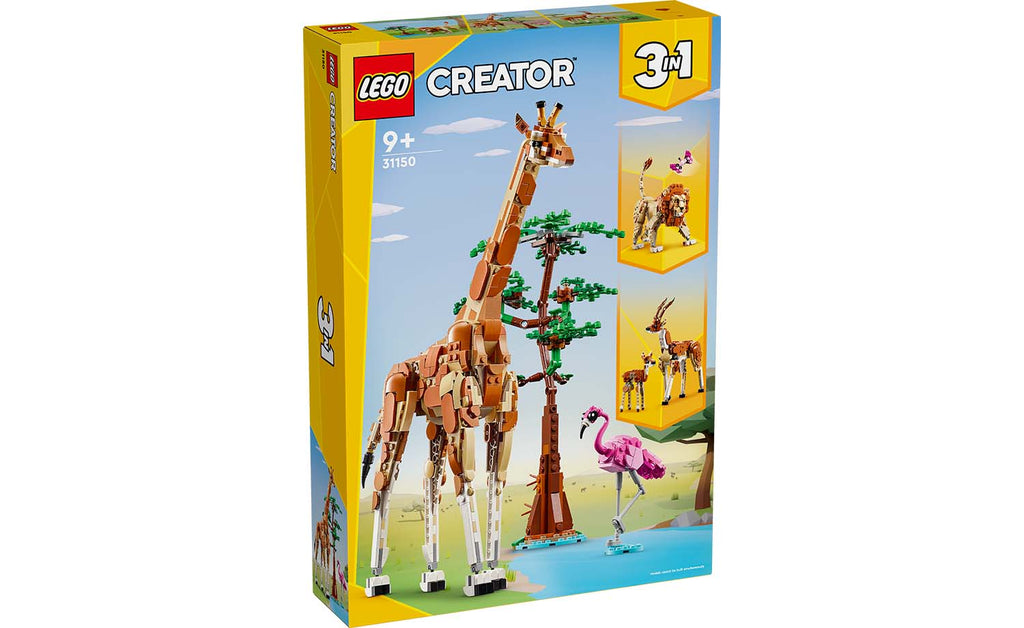 LEGO Creator 3-in-1 Wild Safari Animals 31150