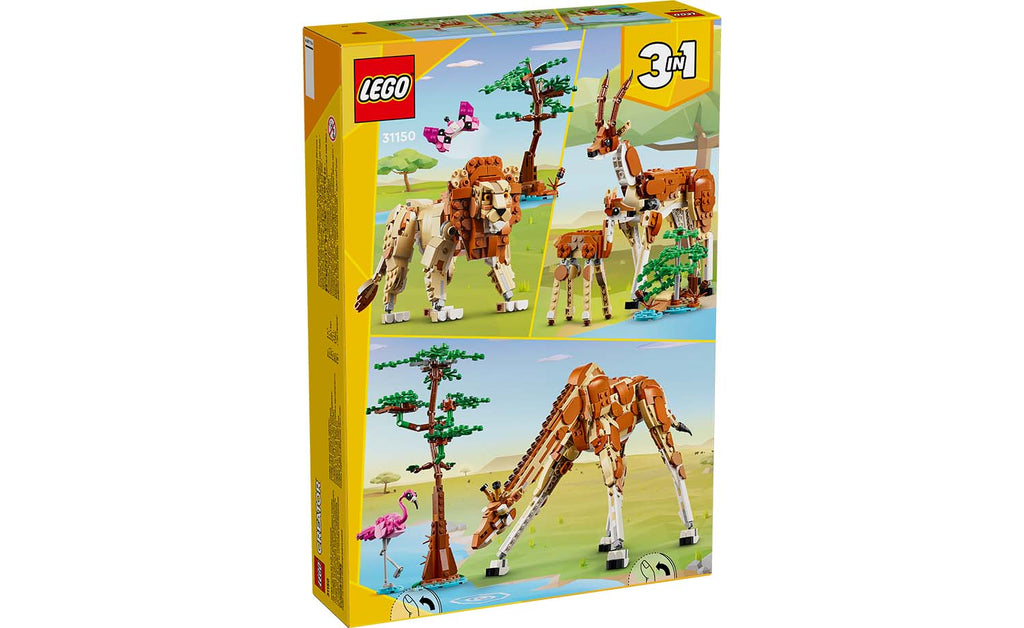 LEGO Creator 3-in-1 Wild Safari Animals 31150