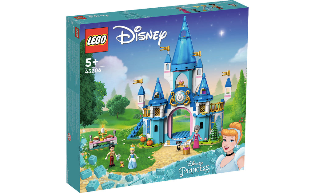 LEGO Disney Cinderella and Prince Charming's Castle 43206