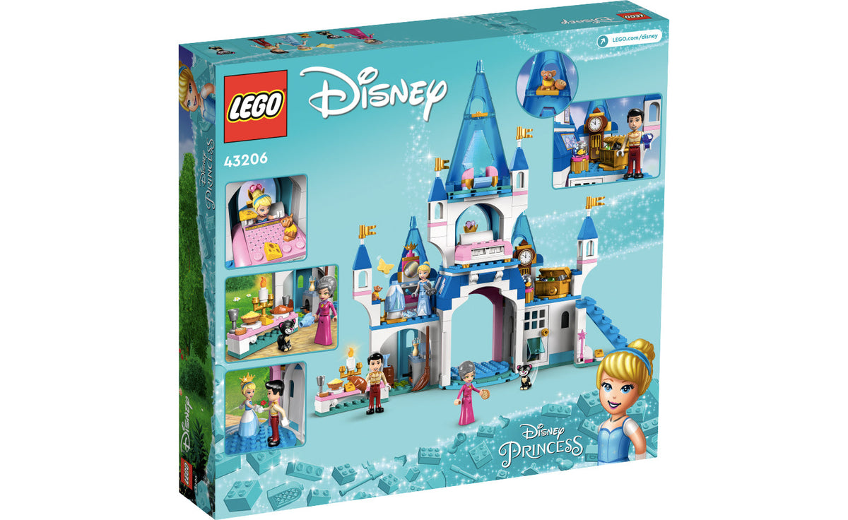 LEGO Disney Cinderella and Prince Charming's Castle 43206
