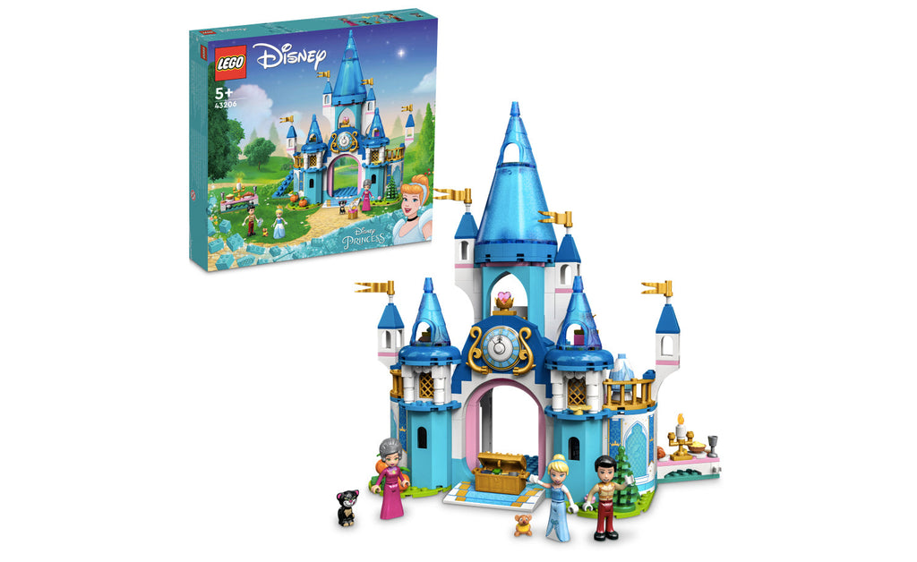 LEGO Disney Cinderella and Prince Charming's Castle 43206