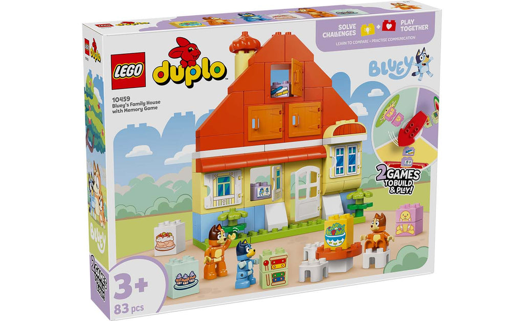 LEGO DUPLO Bluey's Family House with Memory Game 10459