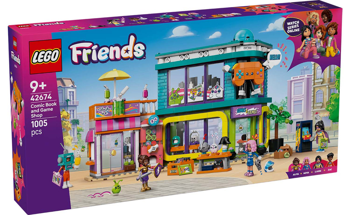 LEGO Friends Comic Book and Game Shop 42674