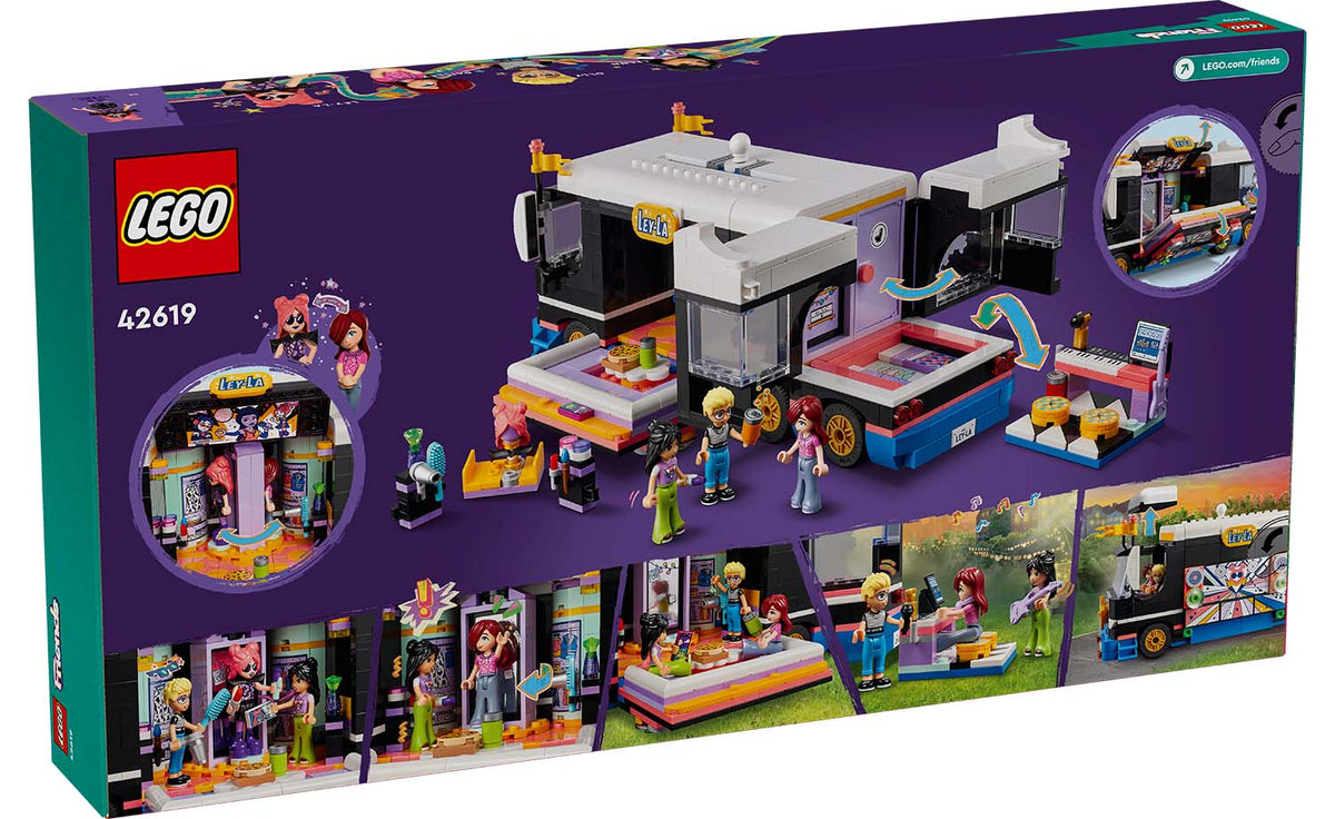 LEGO Friends Pop Star Music Tour Bus 42619