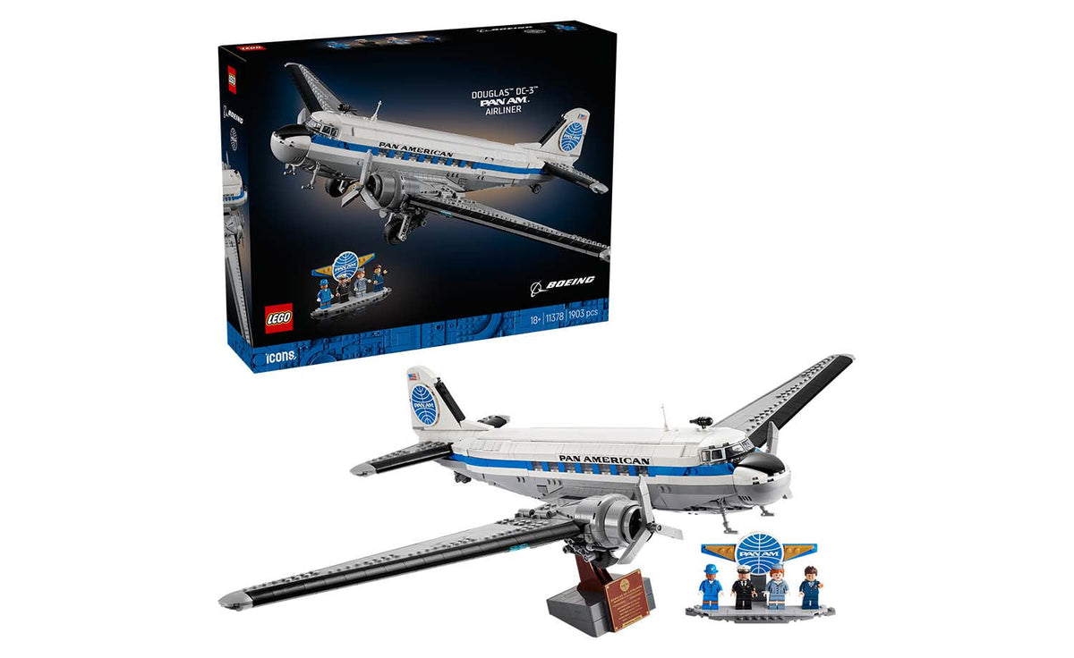 LEGO ICONS Douglas DC-3 PAN AM Airliner 11378